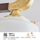 An Dengbao Living Room Chandelier New Chinese Style Dining Bedroom Study Room New 2025 Zinc Alloy Lighting Set 5009 6 Heads + Three Colors Light