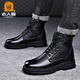 Alte Mannes Zehen (LRT) Herrenschuhe Martin Boots Herren Leder Herren High-Top-Wollstiefel Dick-Soled-hochgroß