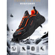 Changxiang Huili labor protection shoes men's work shoes, steel bag heads, no fatigue, soft sole, anti-smash, anti-smash, anti-smash, anti-smash, safe shoes, construction site breathable sports shoes, black gold [pure leather surface] [anti-smash/anti-smash] 43