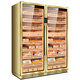 CIGARLOONG 275C cigar cabinet, constant temperature and humidity cabinet, air-cooled, ammonia-free and alcohol-curing Spanish cedar wood shelf, large-capacity embedded WiFi intelligent control compressor cigarette cabinet with fingerprint lock, rose gold cigar model, clean ammonia + WiFi + fingerprint lock