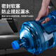 Food grade pure water bucket plastic household portable water dispenser bucket thickened with lid large water storage mineral water bucket white pc thickened handle QS certification 5000ml