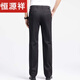 
Hengyuanxiang summer new style men's casual pants middle-aged daddy outfit business casual straight pants slim fit trousers men's Father's Day gray 695 average size 40185-195Jin[Jin equals 0.5 kg]