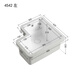 Kaimeng Bathroom Special-shaped undercounter basin with corner cutaway balcony laundry basin ceramic laundry pool with washboard laundry sink deepening 4542 left corner cutaway basin + drain accessories