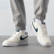Nike (Nike) Nike Herren Shoes Official Court Borough schockabsorbierende, weastresistente, rutschfeste Low-Top-Sportschuhe HQ4867-101/Dunkelblau und Weiß 43