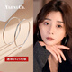 Yijin 925 sterling silver large hoop earrings 2025 new Korean temperament internet celebrity earrings earrings girl birthday gift glossy silver earrings 40mm