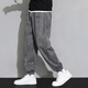 Pantalones de gamuza dingfengbaoluo pantalones casuales de primavera masculina marca de tierras sueltas de moda pesada k575 gris oscuro xl