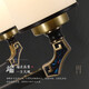 
Suyin new Chinese style living room lamp full copper chandeliers Chinese style villa simple modern Chinese style lamp study bedroom lamp 9901 8 heads [E27 light bulbs*8]