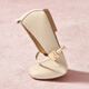 Rote Libellefly Weiche Sohle Frauen Singles Schuhe Spring- und Sommerlichtmund Frauen flache Schuhe bequeme Frauenschuhe Mary Jane Schuhe WTB34375 Beige 37