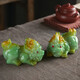Flush color-changing ornaments, color-changing Pixiu tea pets, can be raised and played with, tea table ornaments, high-end tea tables, lucky tea pet boutiques, Huoyun Pixiu ornaments, male-gold
