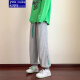 
You Ruike Fat Brother 5XL Fat Boy 230Jin [Jin equals 0.5 kg] Letter embroidered waffle pants for men's summer thin American large-size trendy brand loose straight wide-leg casual trousers trendy fat man K1049 black 4XL 190Jin [Jin equals 0.5 kg] to 210Jin [Jin equals 0.5 kg] can be worn