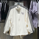 Adidas Clover Coat Frauen Frühling 2025 Neue lose Casual Sportswear Stand Halsband Wobdes Windschutzjacke auf JI9768 Han Yu White M.
