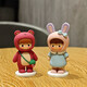 Gelun Cartoon Desktop Healing Healing Ornaments Pequeños Adornos Lindos Descuadados Heart Doll Car Office Mini Decoración de la fresa mochila Mochila Doll
