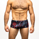 TADDLEE Men's Small Flat Swimming Bottoms Men's Mid-waist Large Size Swimming Bottoms Swimming Suit Adult Swimming Shorts Men's Spa Pants XF12 L [155-190c 70-77.5kg]