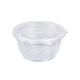 Qiantun disposable bowls, chopsticks and bowls, plastic household small bowls, round lunch boxes with lids, packed lunch boxes, tableware, ice powder merchants, 142 lids, suitable for 700-1000 bowls, 50 pcs