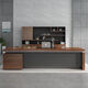 Boss desk and chair combination CEO desk executive desk simple modern office furniture double cabinet executive desk 1.6 meters boss desk