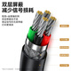 胜为（shengwei）打印机数据线USB2.0高速打印线电源接口连接线通用惠普HP佳能爱普生打印机连接线黑色5米AUB1050G