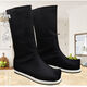 Yu series Hanfu boots, ancient style costume boots, men's martial arts upturned head, Chinese style official boots, performance boots for women, Hanfu shoes, men's soap boots, black upturned head 42