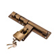 Copper bolt Chinese antique door bolt thickened old-fashioned door wooden door exposed door buckle door latch door lock bronze 25CM lock