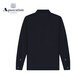 Aquascutum New Men's Cotton mixte à manches longues Shirt Q4865EI021 Bleu foncé 39 S