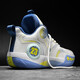 Phantom 3 basketball shoes for boys’ shoes for children and teenagers’ sports shoes for students’ leather surface non-slip Kobe junior high school students’ sneakers 866 white and blue mesh - air cushion model 36 sizes Follow to send basketball socks + fluorescent bracelets