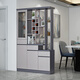 
Zhen Yiju Light luxury living room entrance entrance entrance cabinet screen partition cabinet modern simple double-sided foyer cabinet shoe cabinet integrated wine cabinet A light gray 687#1.5 meters long