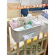 
Bedside basket baby storage rack bedside crib storage hanging bag fence diaper table storage box storage basket enclosed hanging basket