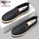 Zapatos para hombres de siete lobos zapatos para hombres Zapatos casuales Summer Summer Ballen Being Top Shoes 2186 Negro 40 zapatos de cuero Tamaño