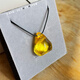DR GRAFFCARNY Russian natural raw mineral leather beeswax amber conformable necklace pendant pine scent gift 2.32