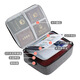 Multi-layer ID storage bag Home large-capacity document passport bag multi-function travel waterproof file sorting bag box B1 three-layer gray