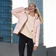 Tambor Down Jacket Women's Short Fashionable Sports Removable Hood Versatile Warm Jacket 550386D Chaoyang Pink 165