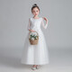 
Dev Ake children's dress girl princess skirt high-end long skirt small host piano performance evening dress big boy middle school student CW683 long white 160 (recommended 71-80 Jin [Jin equals 0.5 kg])