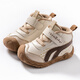 Tombeck baby winter cotton shoes infant functional shoes toddler shoes warm sports shoes children's shoes coffee color size 19