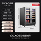 Xinchao Consulting Discount Embedded red wine cabinet with constant temperature and humidity control double-door wine cabinet for home living room small wine and liquor cabinet fresh-keeping refrigerated beverage display cabinet 166B 166B double-door wine cabinet ice bar can be embedded 126L