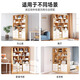 MIKEMIJIA bookshelf simple floor-standing storage multi-functional large-capacity space-saving storage rack multi-layer storage bookshelf cabinet cabinet door style 80*24*180cm pastoral color