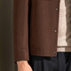 ANTONIO [Customized doppelseitig] Neue Herbst- und Winter-Revers-Wolljacke für Herrengeschäft, die kurze einbrustige Jacke Camel 52 (180/96A) pendelt.