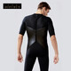 ZOFURUN men's wetsuit one-piece long-sleeved sun protection thickened 3mm snorkeling warm surfing suit deep diving mother's suit swimsuit black long-sleeved trousers suit M
