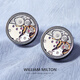 WILLIAM MILTON高端定制机芯珐琅袖扣男士轻奢时尚法式衬衫袖口钉 芯心相印机芯