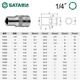 世达小飞套筒6.3mm六角1/4接口5/6/7/8/9/10/11/12/13/14mm套筒头 11303/4.5mm