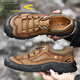 Camel Dynamic Brand allemand Chaussures décontractées extérieures pour hommes Chaussures en cuir non glissant en cuir masculin, To-toe d'âge moyen et âgée papa alpinal chaussures de randonnée noires (Couche de couche supérieure) 9877-cch 40 chaussures en cuir standard taille