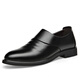 
DICK LANE Dick Renne brand leather shoes men 2025 winter new men's casual business men's shoes heightening one foot pedal plus velvet formal shoes men 6189-2 plus velvet black 41