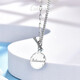 GsunG platinum women's necklace PT950 new round chain chain Beloved platinum OT buckle necklace AB chain body fashion PT950 necklace about 12 grams, 45 cm pre-order