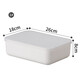 Yushe plastic sundry storage box with lid large storage box household plastic clothing storage box snack book storage box N5 size with lid (36.5*26*24cm)