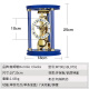 Hermle Clocks赫姆勒时钟客厅卧室座钟创意时尚摆件个性艺术转台装饰机械钟 MT002-BL0791