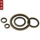 Langsiming high-pressure oil pipe gasket JB982-77 combination gasket skeleton oil seal nitrile carbon steel O-ring hydraulic seal gasket inner diameter 18mm (50 pieces)