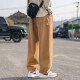 Pantalones de trabajo de Boompu American High Street para hombres en la marca de moda de la primavera y verano de otoño en los pantalones de patas rectas de pierna ancha para deportes masculinos y pantalones casuales Militar Green XL [Peso recomendado 120-150 Jin [Jin es igual a 0,5 kg]]]