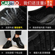 卡帝乐鳄鱼（CARTELO）皮鞋男款夏季透气时尚商务正装英伦风布洛克雕花圆头镂空耐磨凉鞋 黑色6636 40