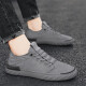 
Fashion men's shoes Korean casual shoes old Beijing canvas shoes fisherman shoes lazy people stomp flat shoes W838 gray 41