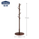 Wenna solid wood coat rack solid wood floor-standing clothes rack bedroom clothes rack walnut color upgraded round bottom model 8003