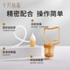 十月结晶宝宝吸鼻器婴儿新生掏鼻屎鼻涕鼻塞通鼻神器清洁器 摩卡棕【3.0手拉式吸鼻器】轻松吸鼻