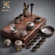 Langting Yafang purple sand tea set complete set of household kung fu teapot teacup tea ceremony tea boat tea set high-end gift box Zen Tao purple sand tea set gift box set